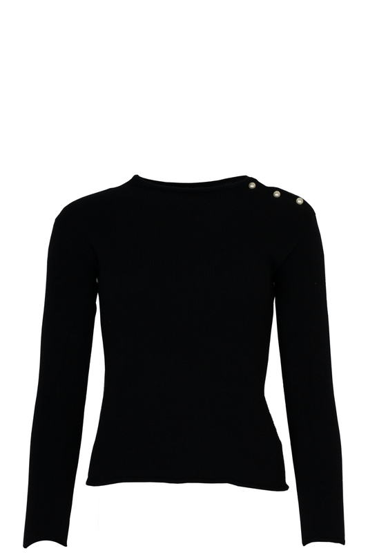 Dior Buttoned Knit Cashmere Black Handbag