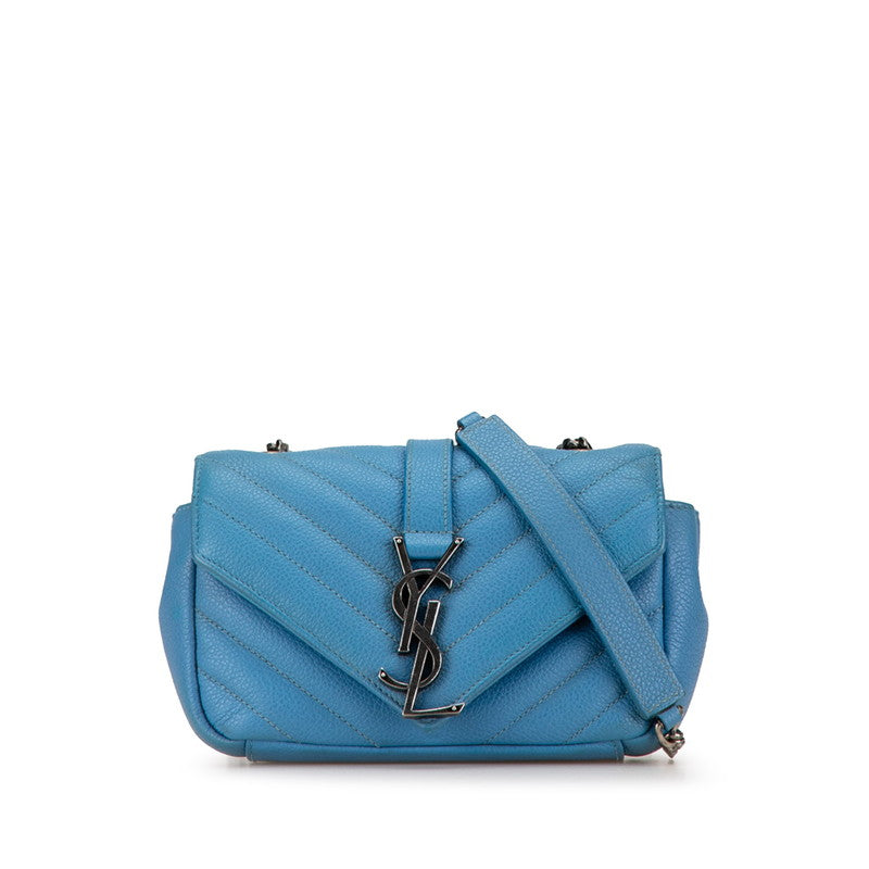 YSL Saint Laurent Chyc Shoulder Bag Leather Baby