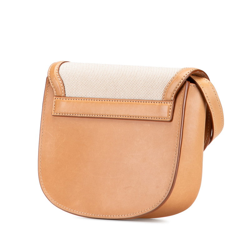 YSL Saint Laurent Kaia Shoulder Bag Leather Canvas