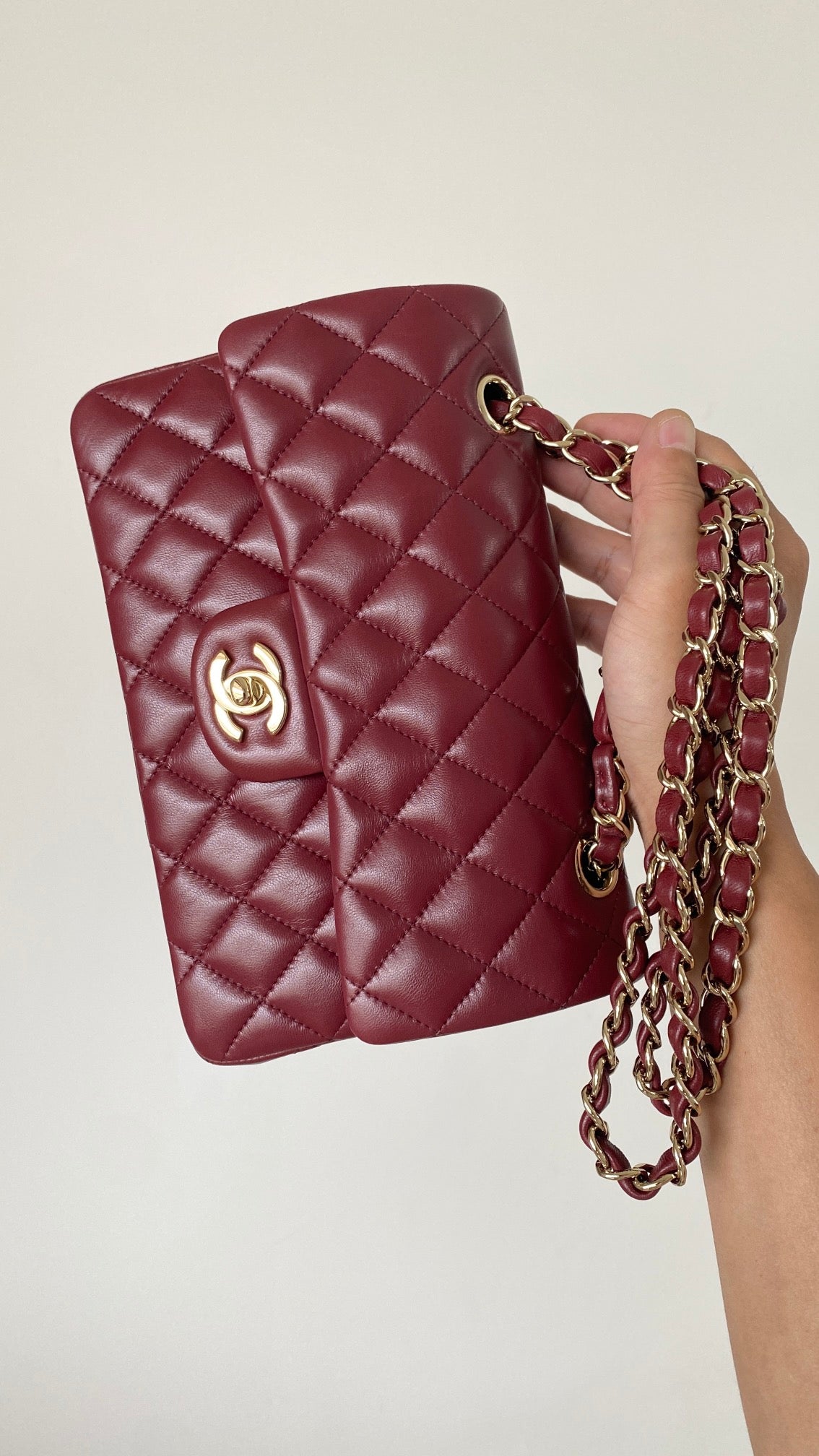 CHLSmall Classic Dark , ’s Red Handbag