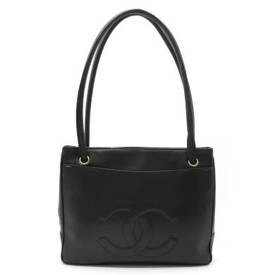 Chanel Cocomark Caviar Skin Shoulder Bag Leather