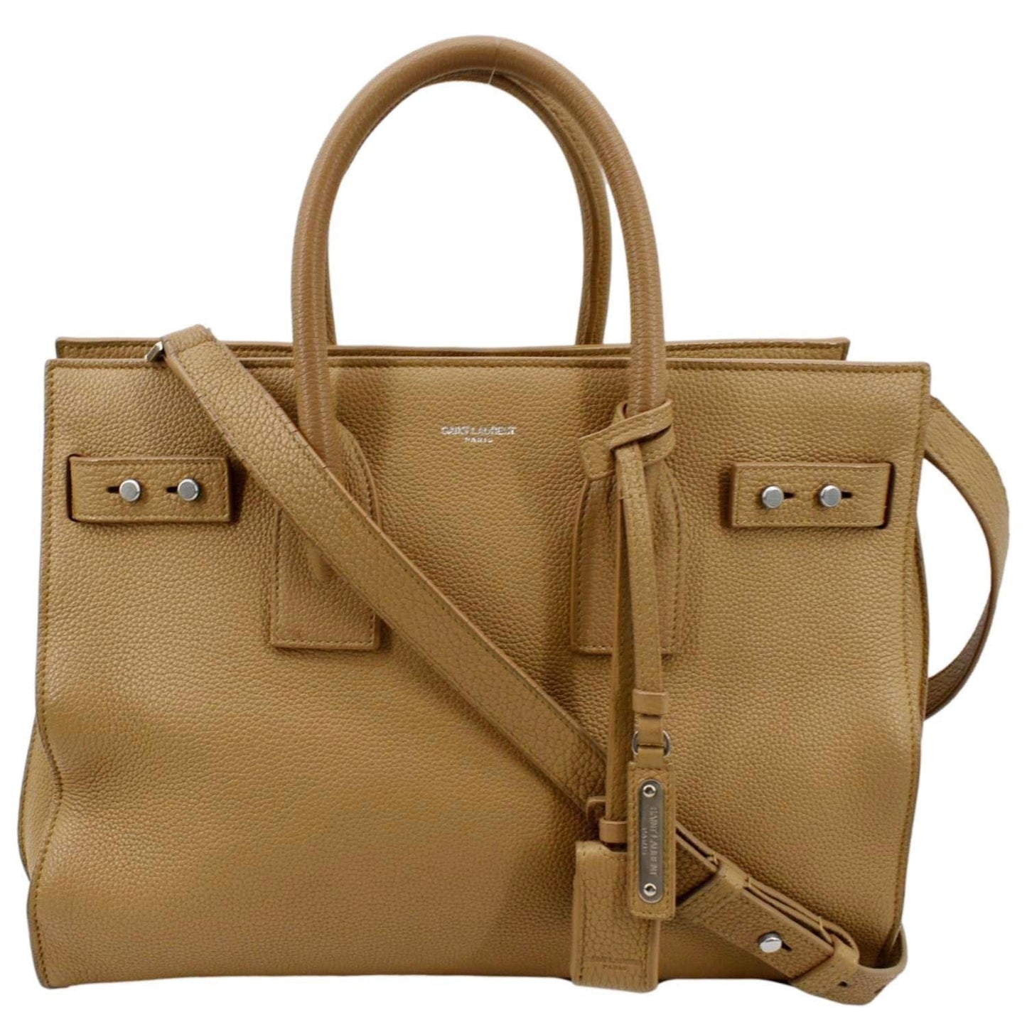 YSL Saint Laurent Saint Women Sac De Jour Shoulder Bag Leather Beige