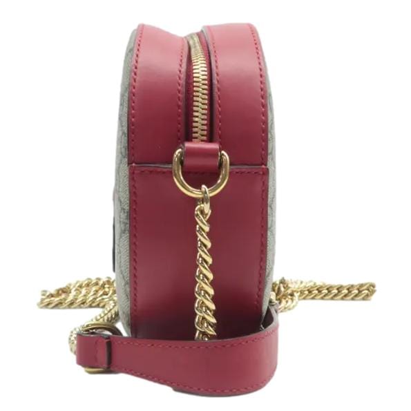 Gucci Kingsnake Heart Supreme Crossbody Bag Red Mini