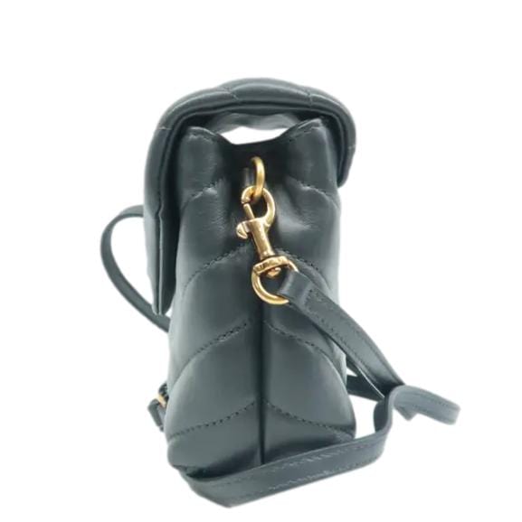 YSL Saint Laurent Yves Loulou Crossbody Bag Grey Leather Gray Toy