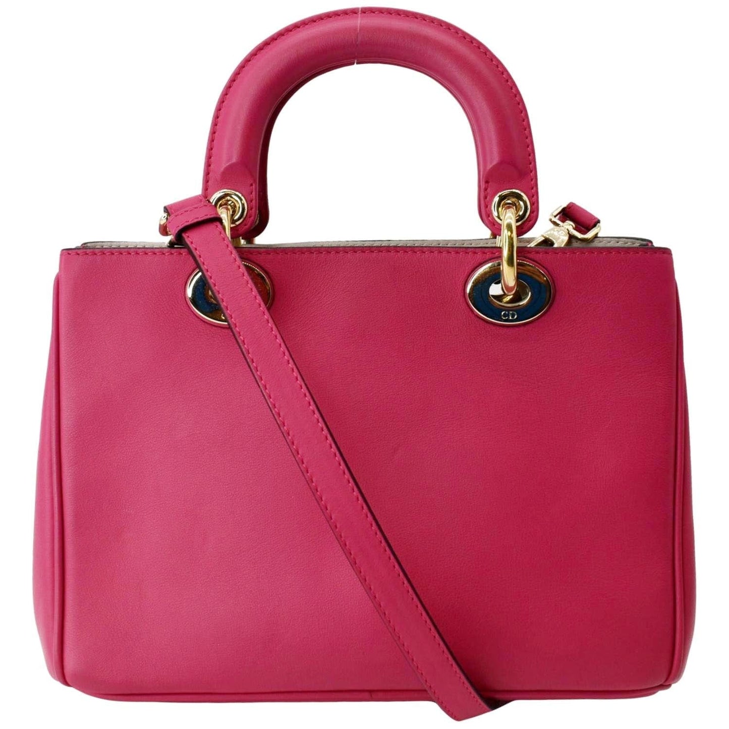 Dior issimo Tote Bag Leather Pink Medium Crossbody Bag