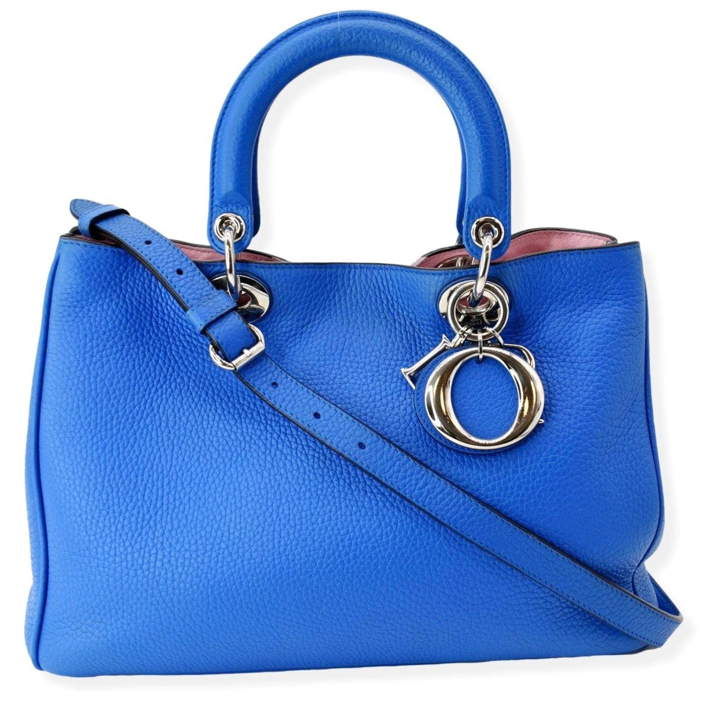Dior issimo Tote Bag Leather Blue