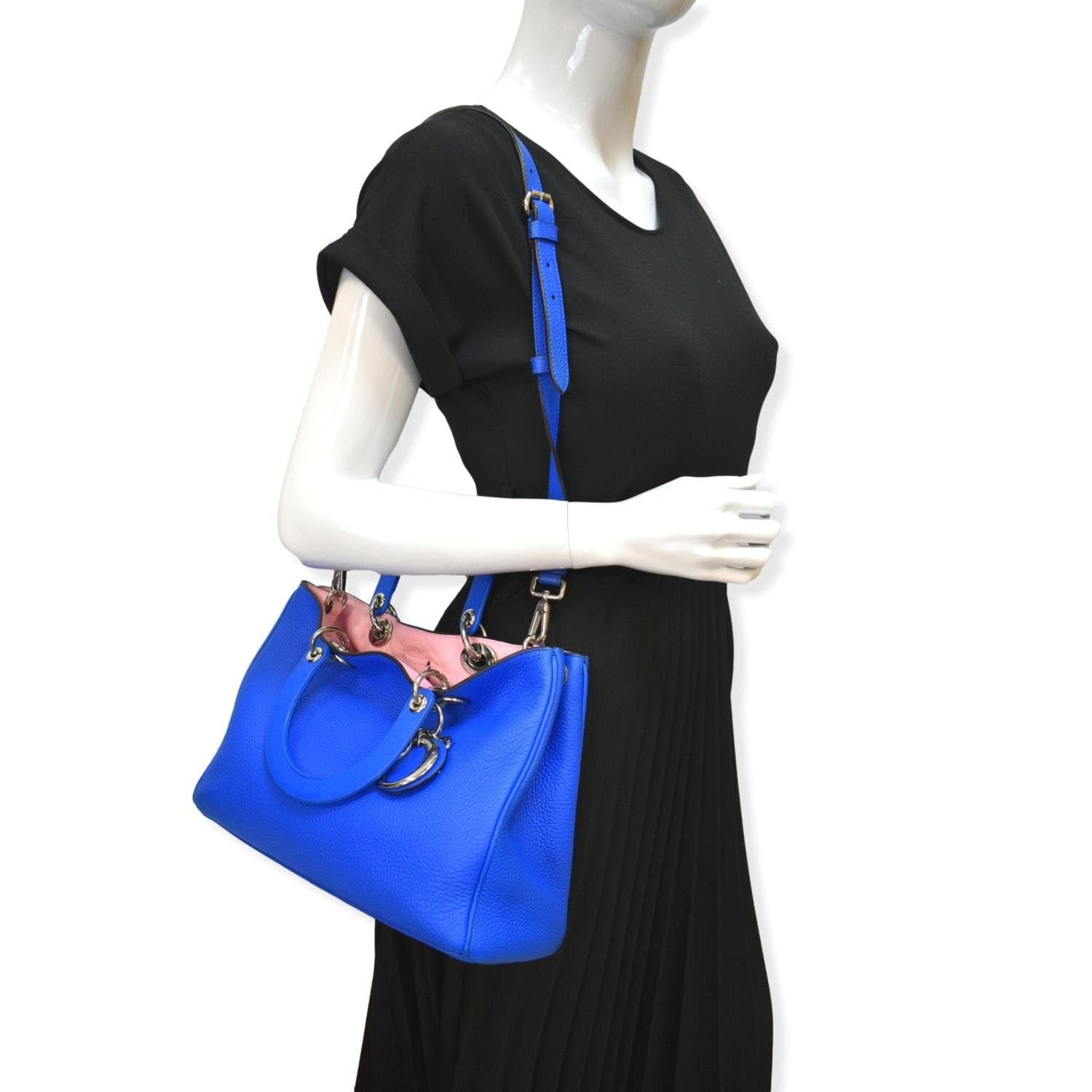 Dior issimo Tote Bag Leather Blue