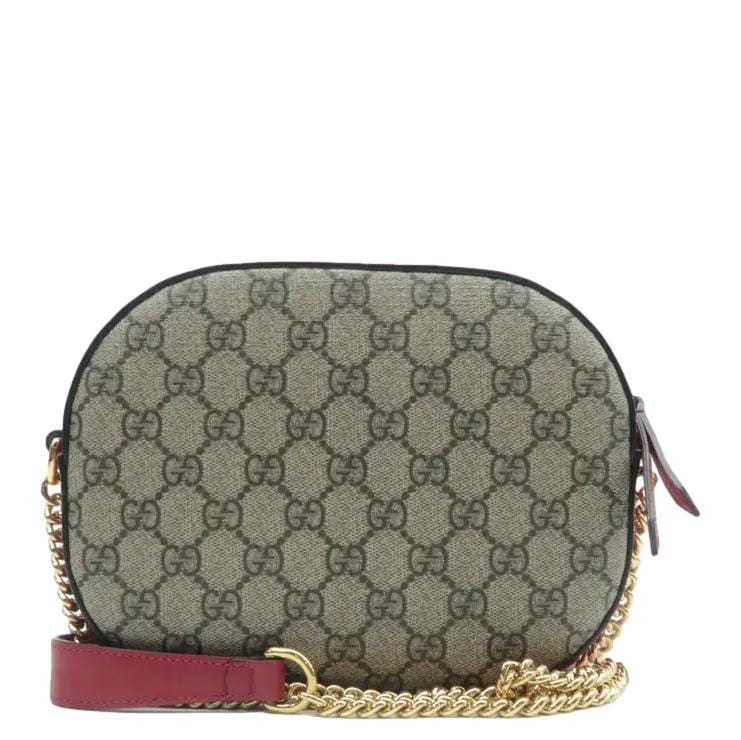 Gucci Kingsnake Heart Supreme Crossbody Bag Red Mini