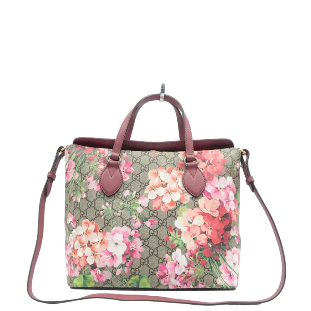 Gucci Linea Foldover Supreme Blooms Tote Bag Multicolor Monogram