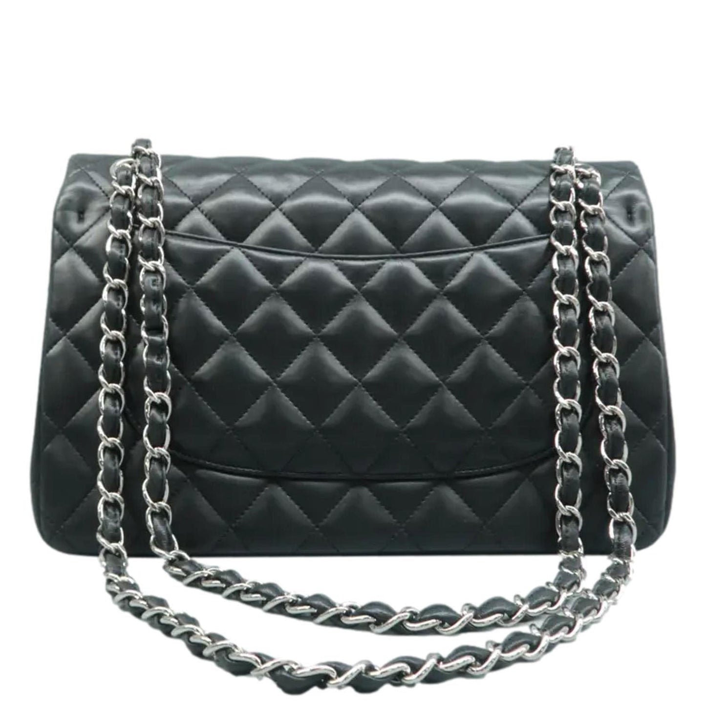 Chanel Jumbo Classic Double Flap Quilted Leather Black Travel Bag