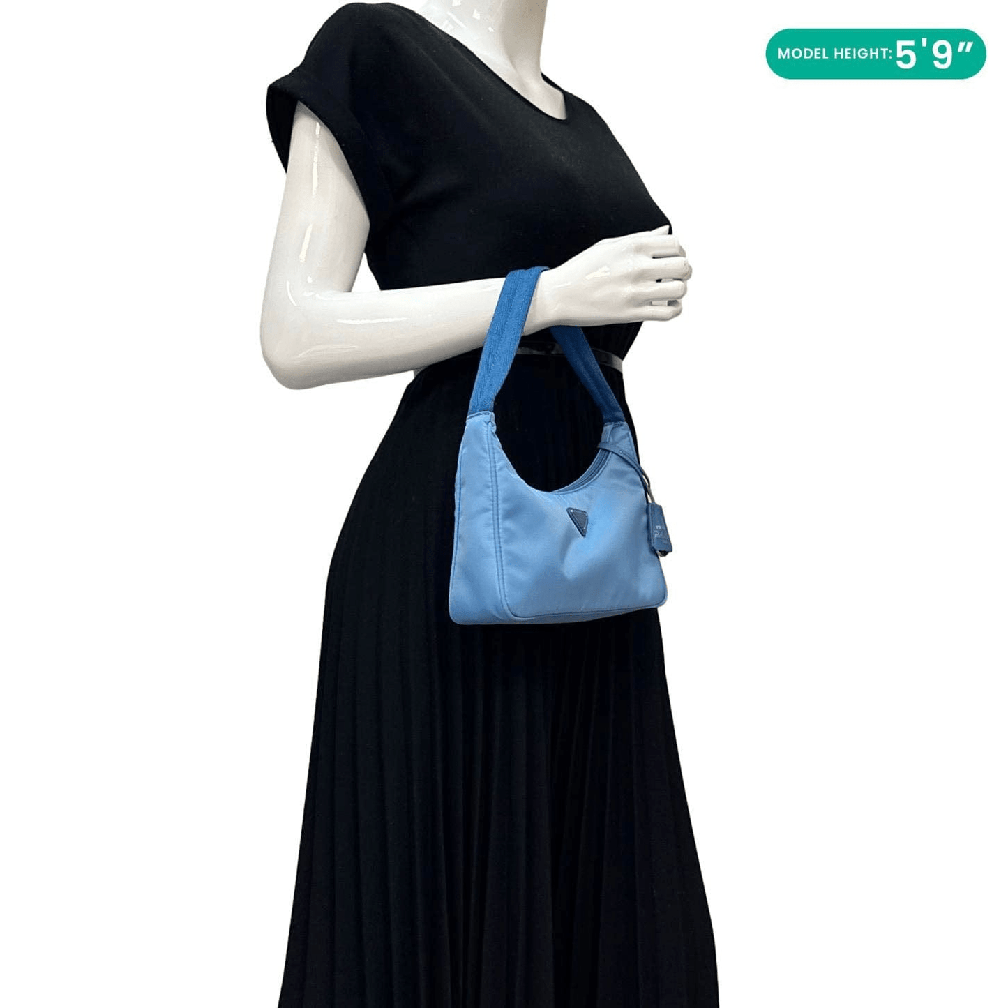 Re Edition Hobo Bag Nylon Blue Travel Bag