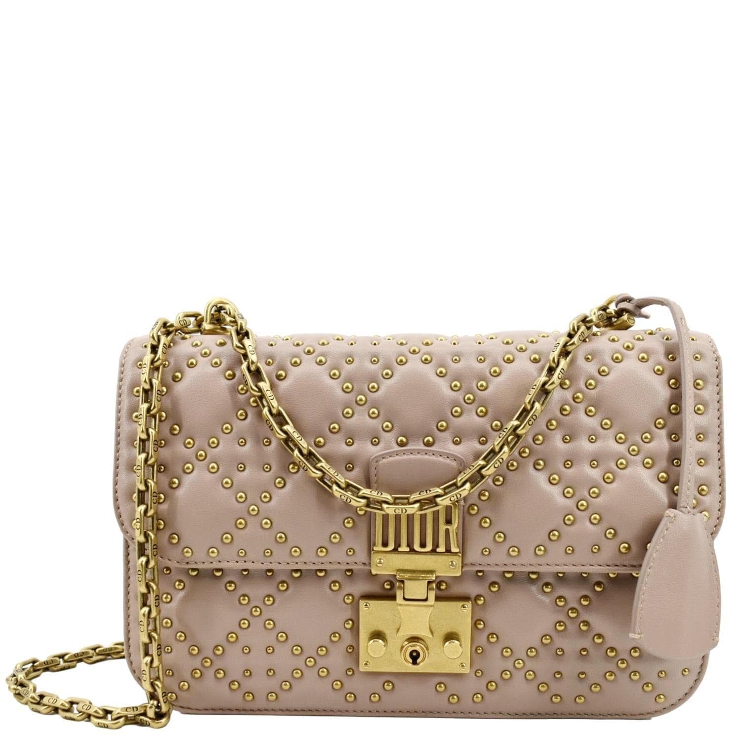 Dior Christian addict Studded Crossbody Bag Light Leather Pink