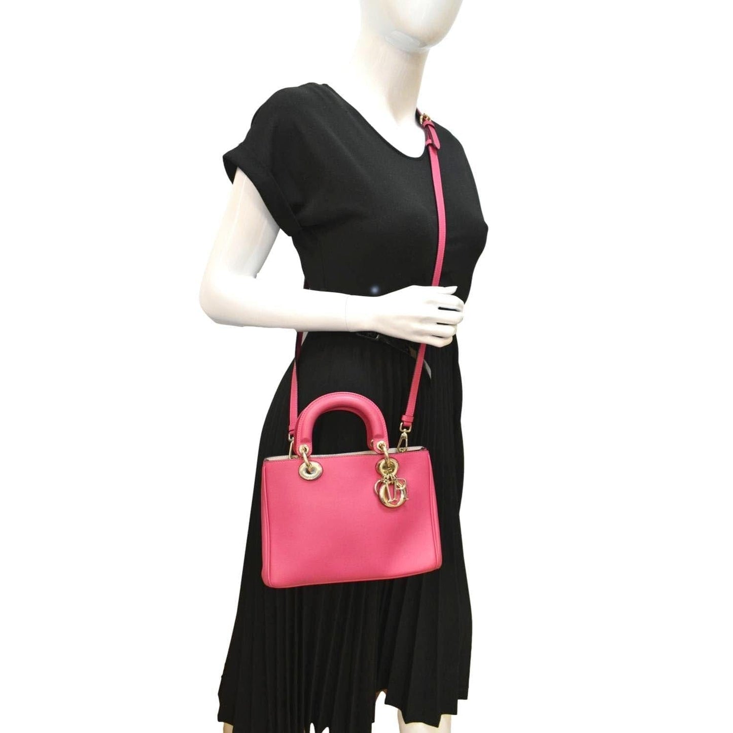 Dior issimo Tote Bag Leather Pink