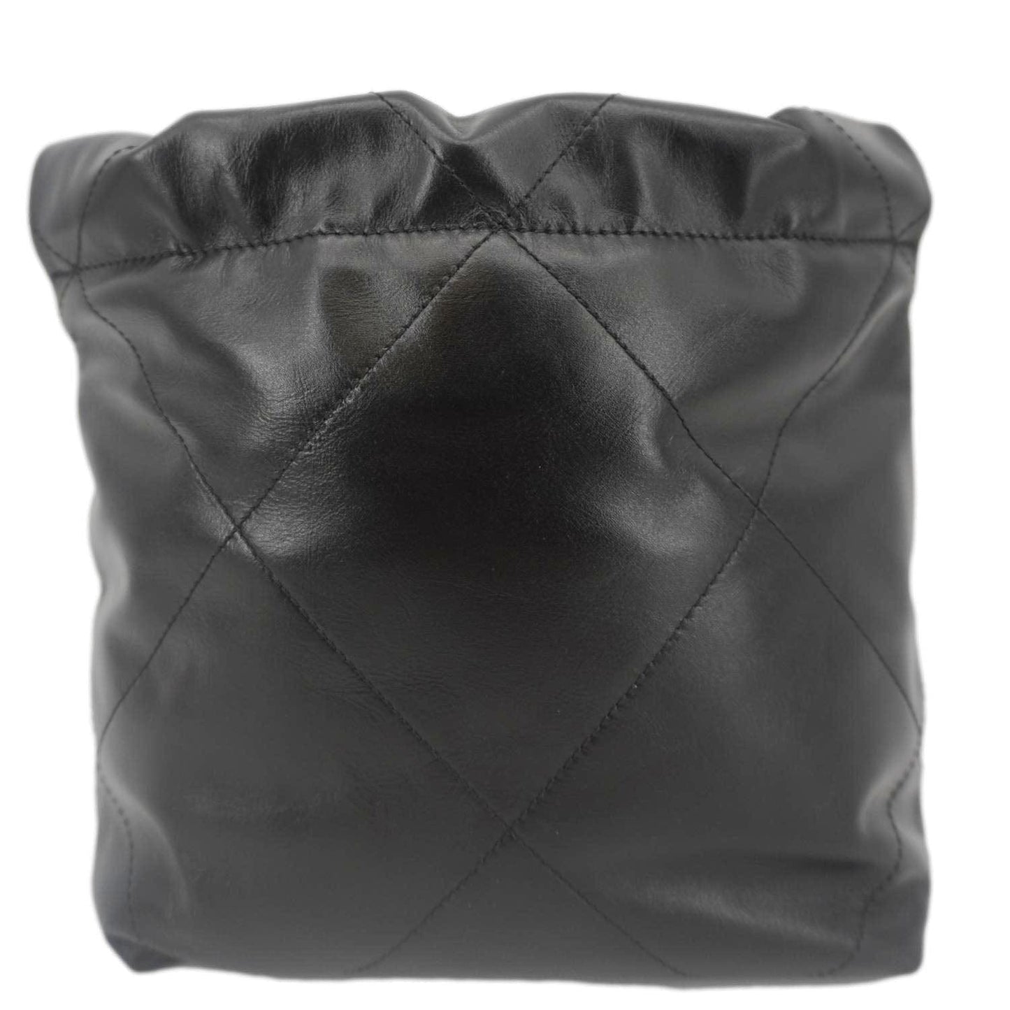 Chanel 22 Shiny Calfskin Black Leather Crossbody Bag