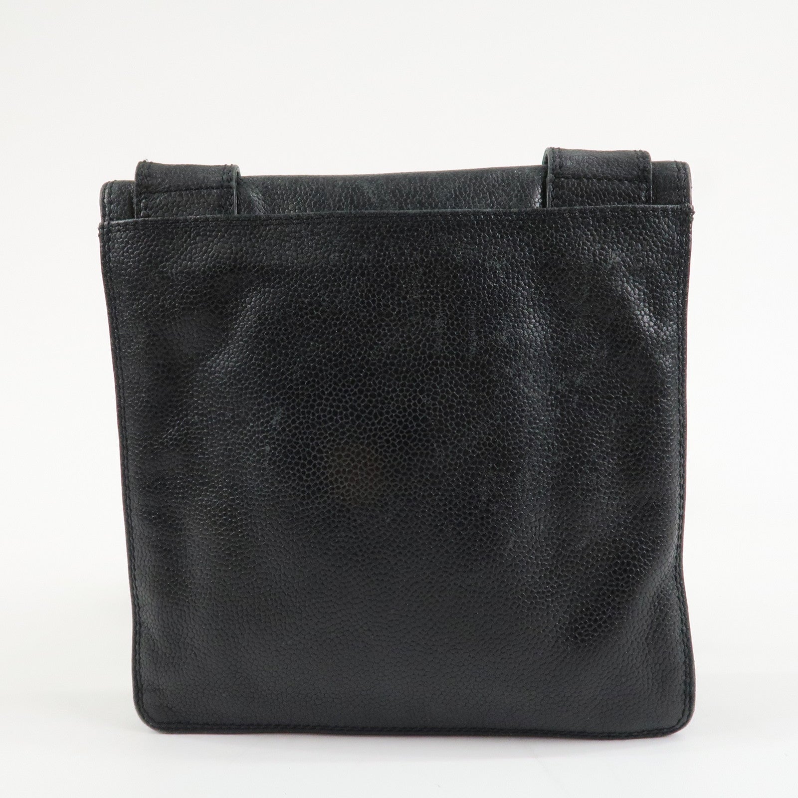 CHANEL COCO Mark Caviarskin Shoulder Bag Crossbody Bag Black