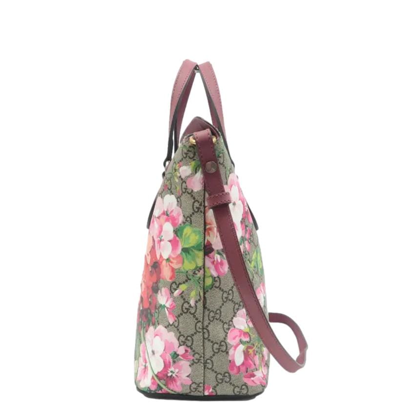 Gucci Linea Foldover Supreme Blooms Tote Bag Multicolor Monogram