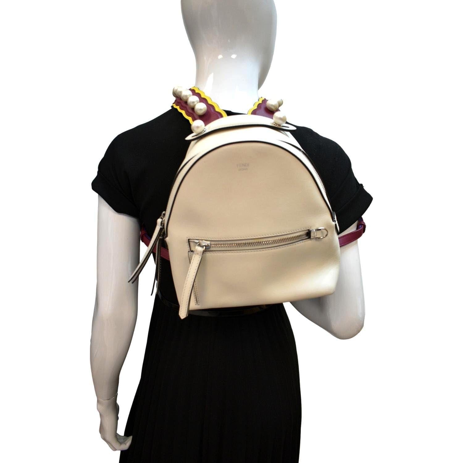 Fendi Backpack Bag Leather White Fendi White Backpack
