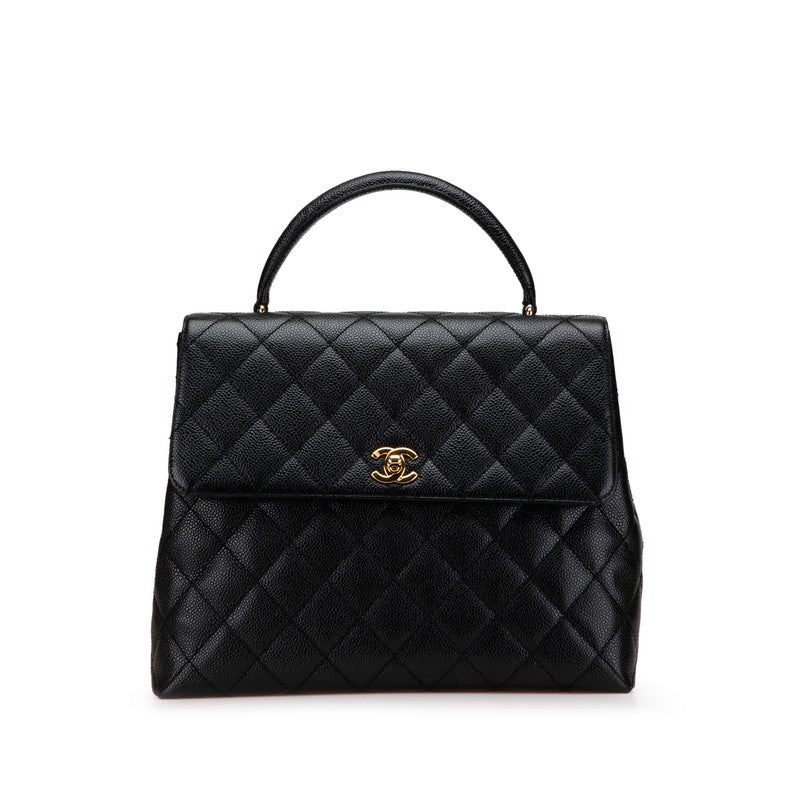 Chanel Coco Mark Matelasse Caviar Skin Handbag 2