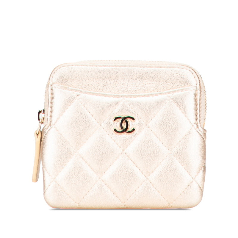 Chanel Coco Mark Matelasse Leather Coin Case Bag