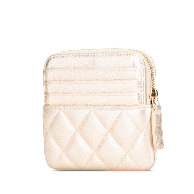 Chanel Coco Mark Matelasse Leather Coin Case Bag