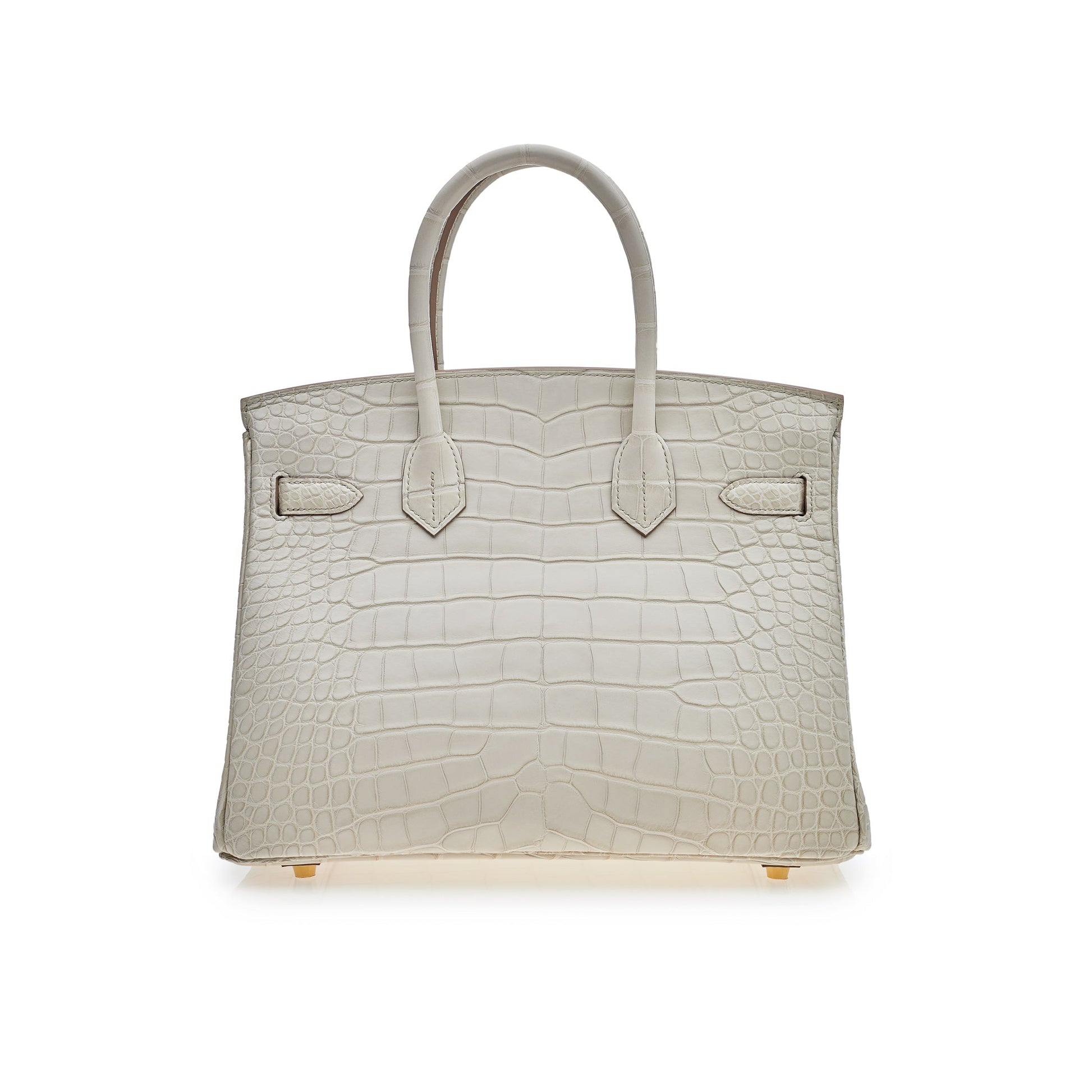Gucci Hermes Birkin Beton Matte Alligator Mississippiensis Hardware Gold Travel Bag