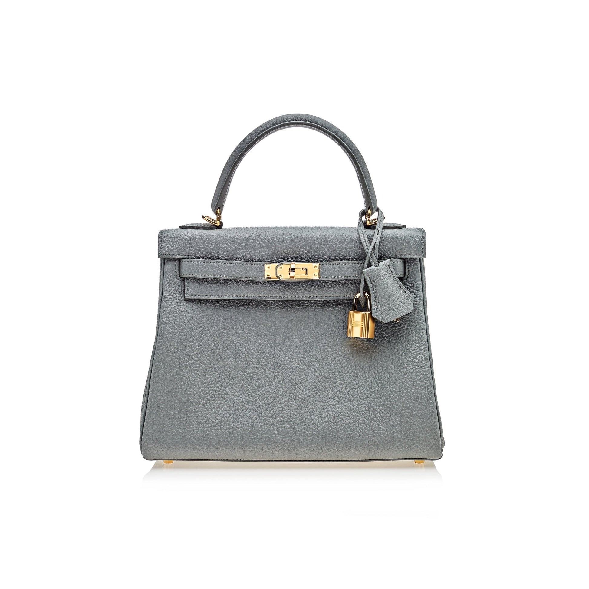 Gucci Hermes Kelly Retourne Veau Togo Vert Amande Gold Travel Bag