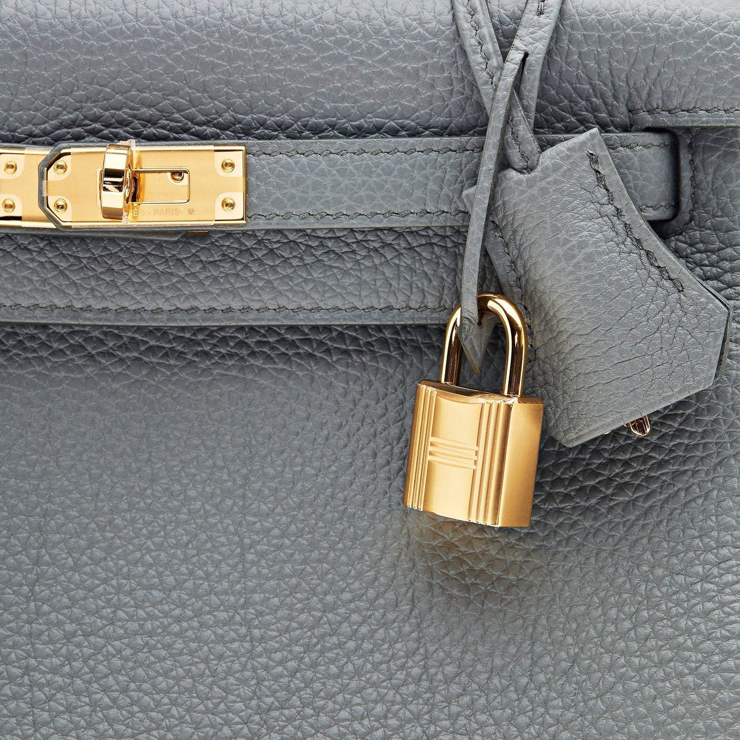 Gucci Hermes Kelly Retourne Veau Togo Vert Amande Gold Travel Bag