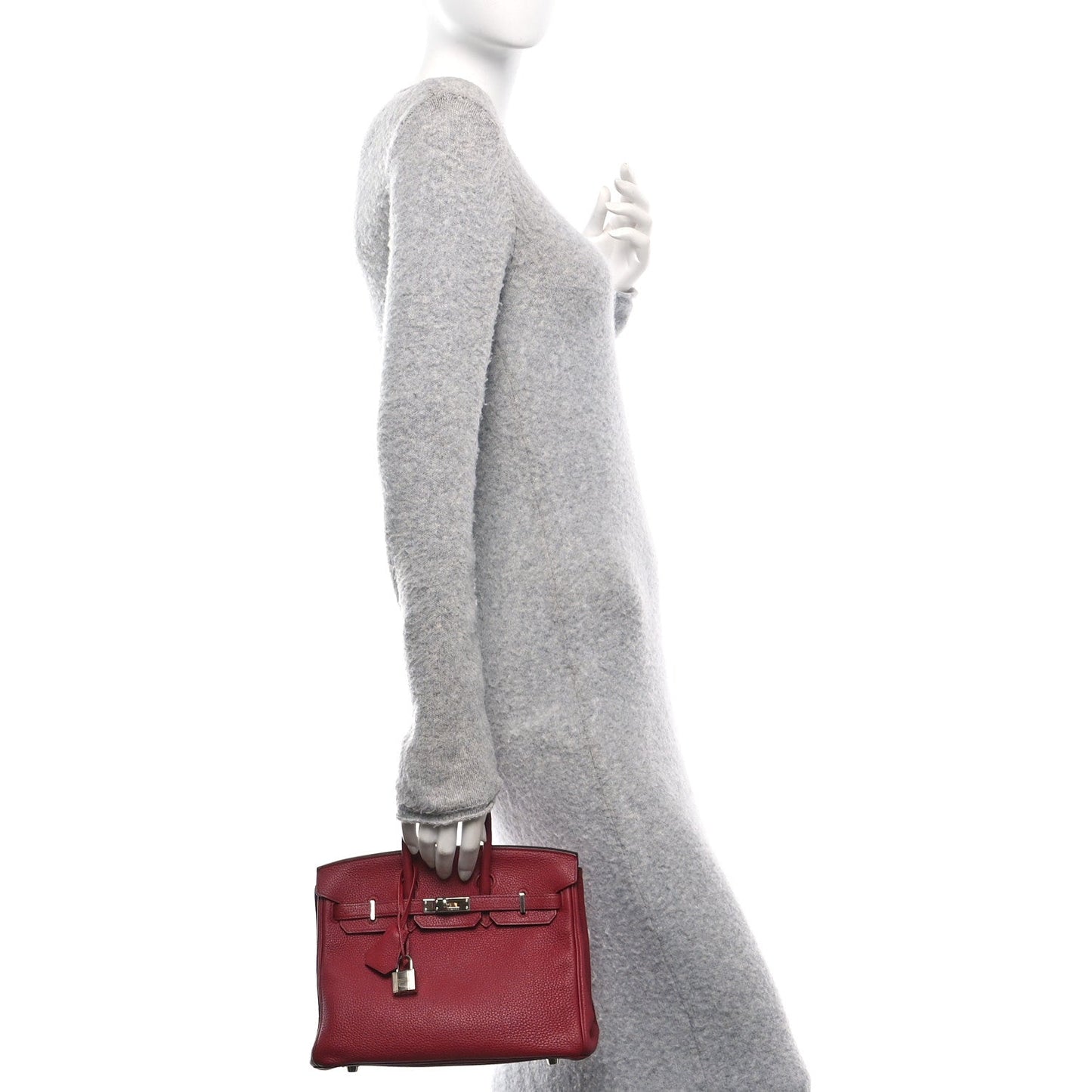 Hermes Togo Birkin Rubis Handbag Travel Bag