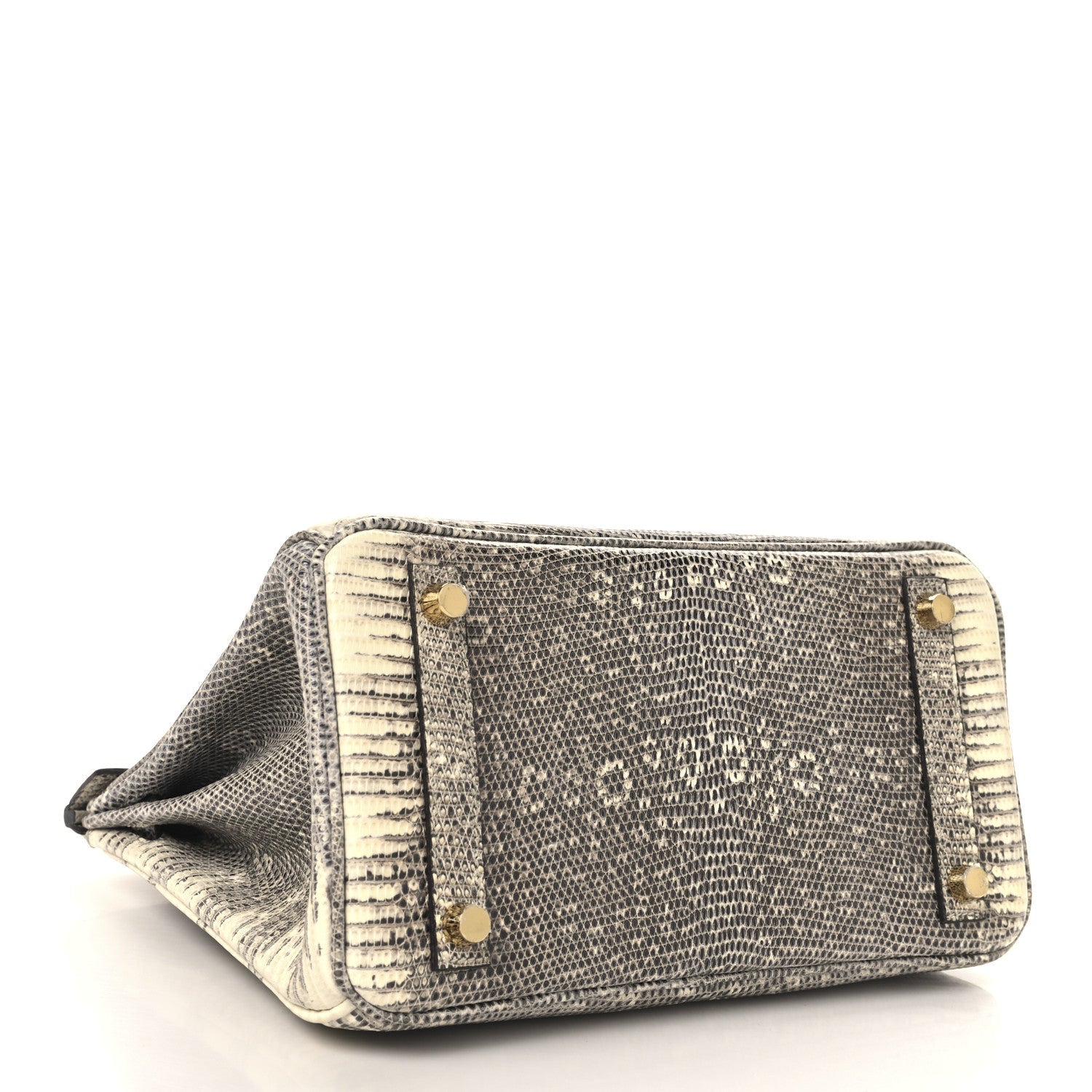 Hermes Lizard Birkin Ombre Handbag Travel Bag