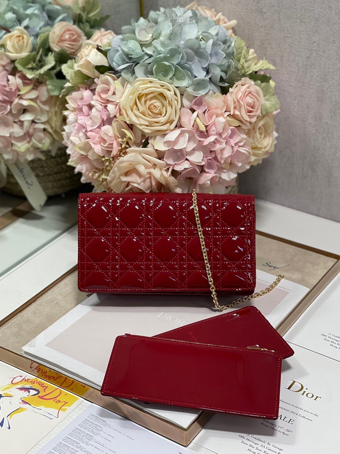 Lady Pouch Cd Red Travel Bag