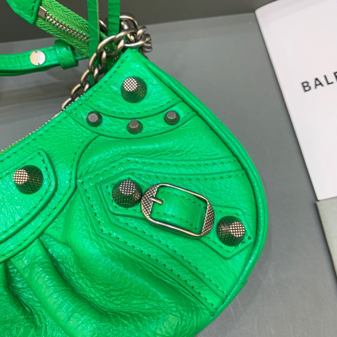 Balen Le Cagole Bag With In For Green Mini Travel Bag