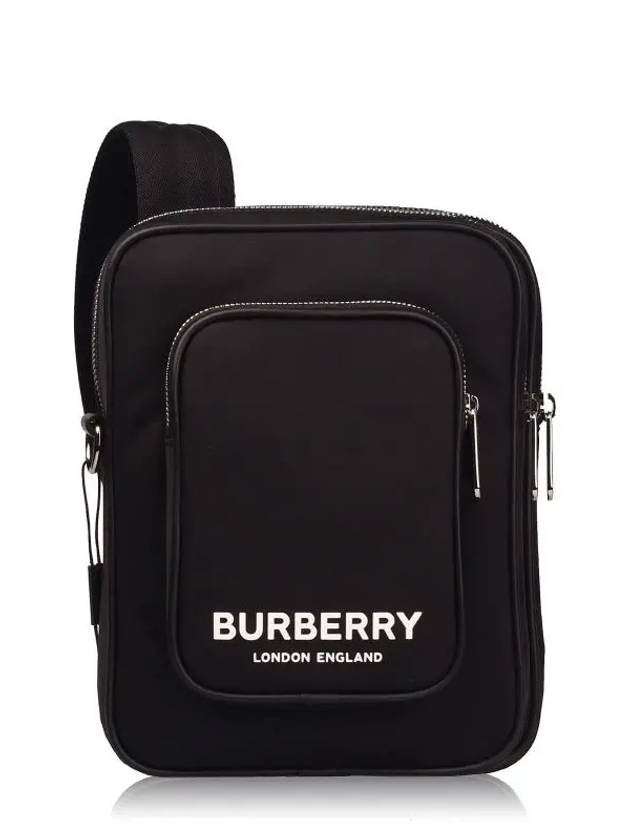 Burberry Luxury Print Kieran Cross Bag Black Logo Travel Bag