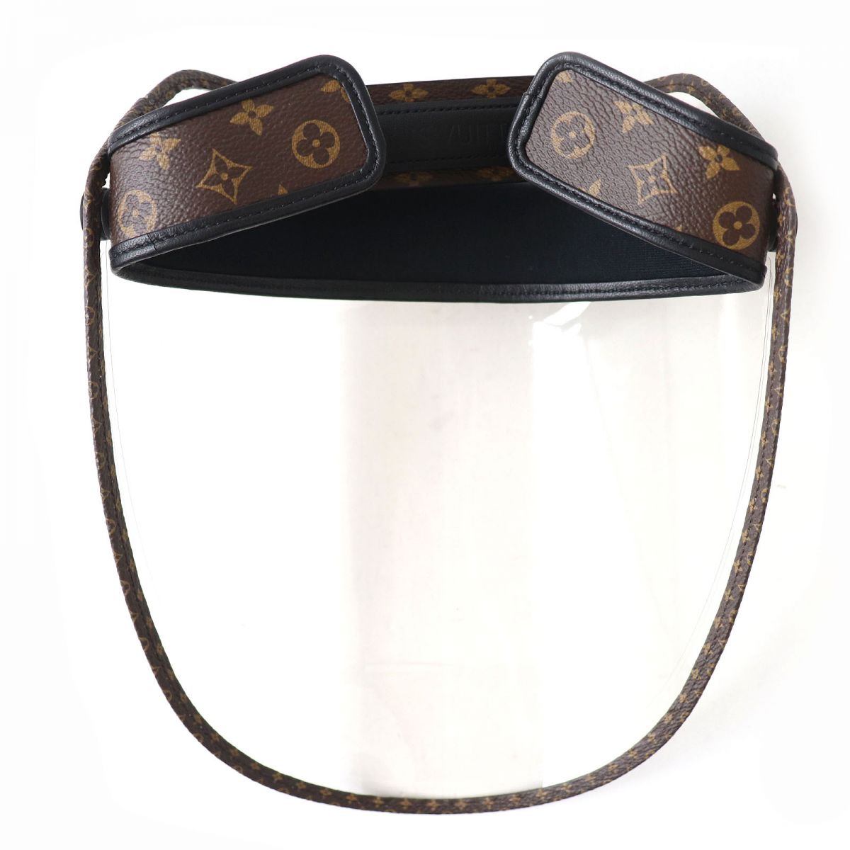 Louis Vuitton Sun visor M76727 PVC Clear Monogram Leather Brown Handbag