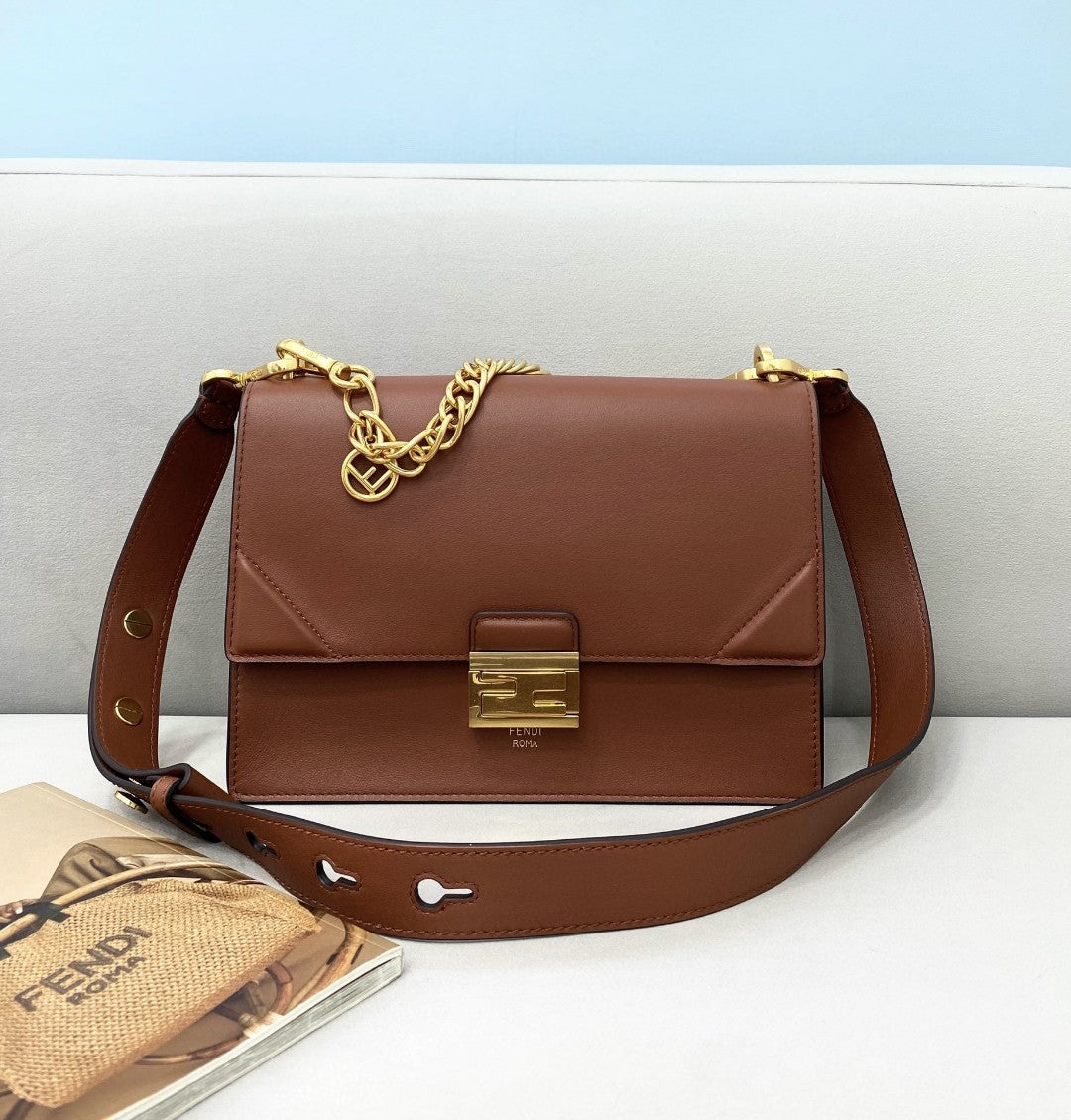 Kan Brown Small Travel Bag