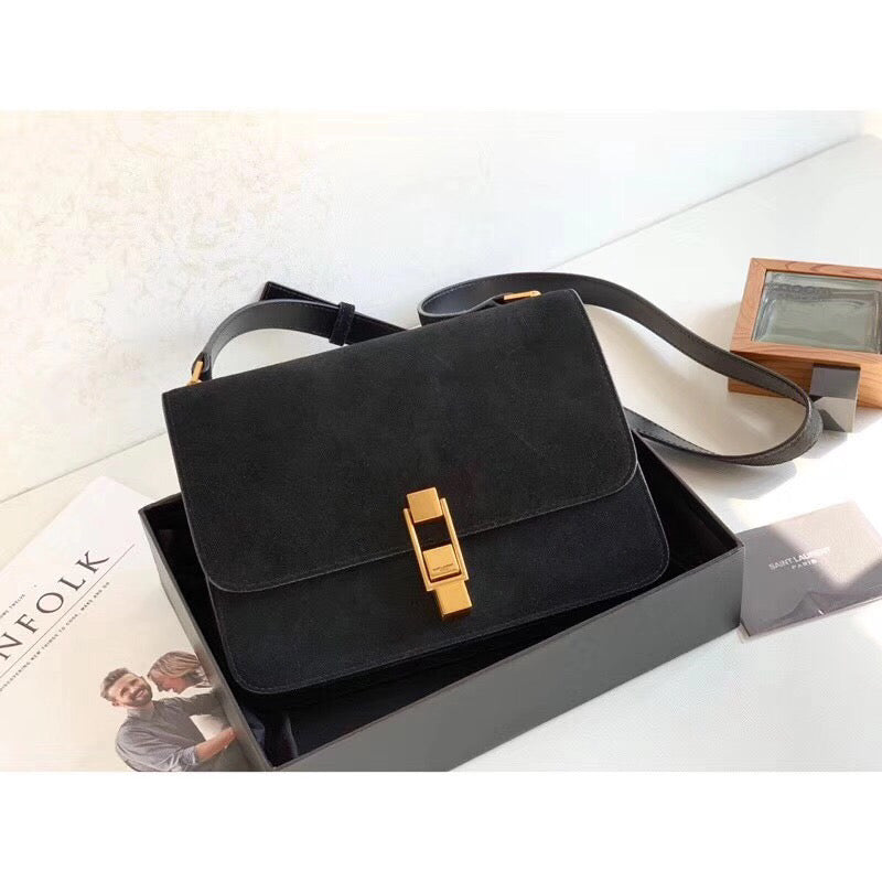 YSL Saint Laurent YSL Top Quality Le Carre Satchel For Black Travel Bag
