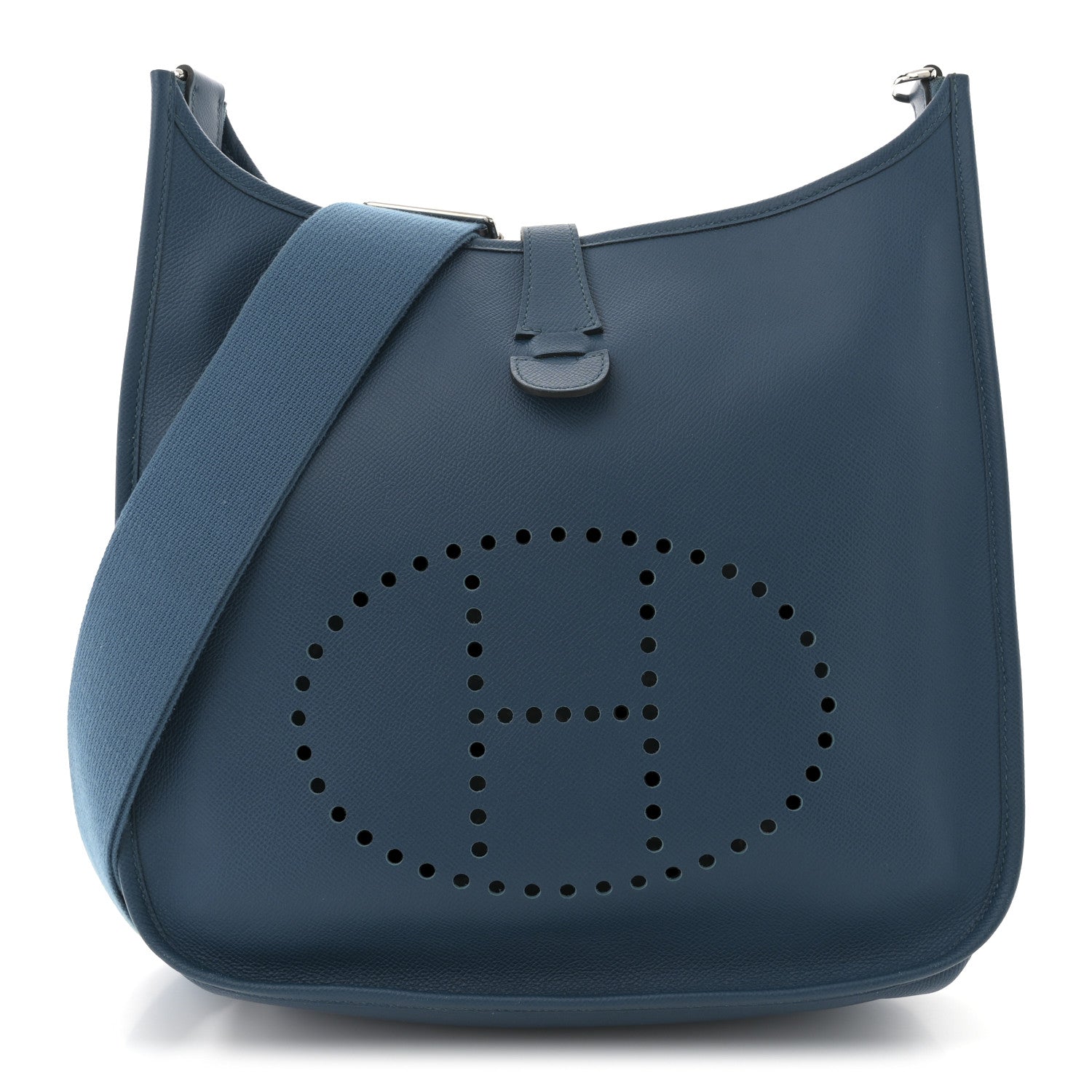 Hermes Epsom Evelyne Iii Gm Cobalt Handbag Travel Bag