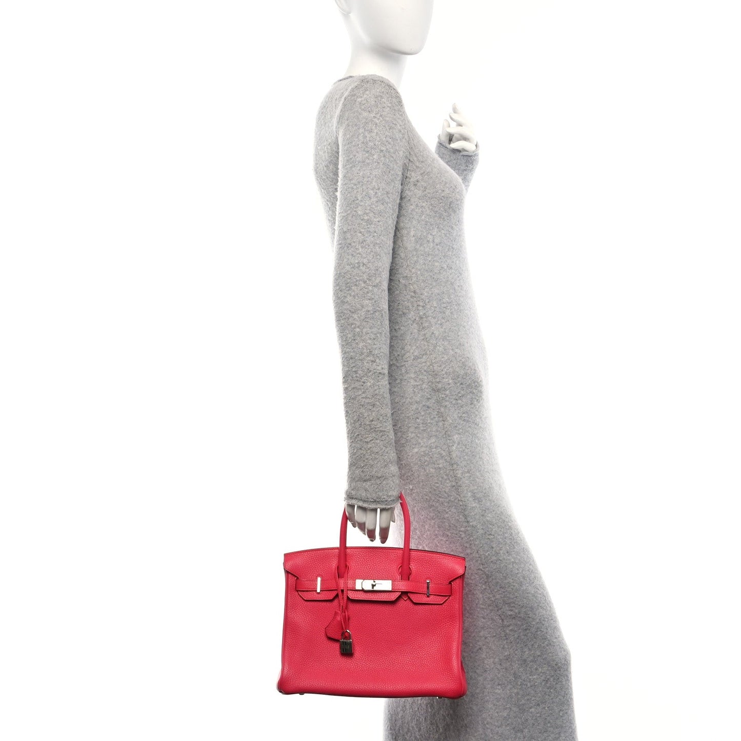 Hermes Togo Birkin Rose Extreme Handbag Travel Bag
