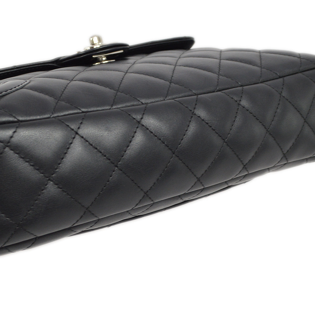 Chanel Black Calfskin Cambon Ligne Camera Bag Large
