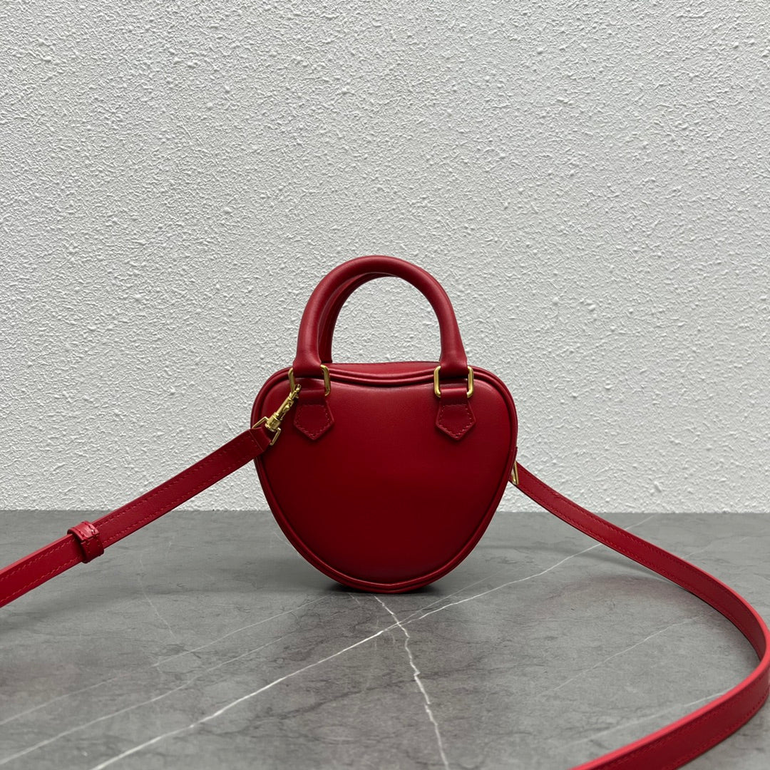 Top Quality Heart Bag For Women 27Ed Red Medium Travel Bag