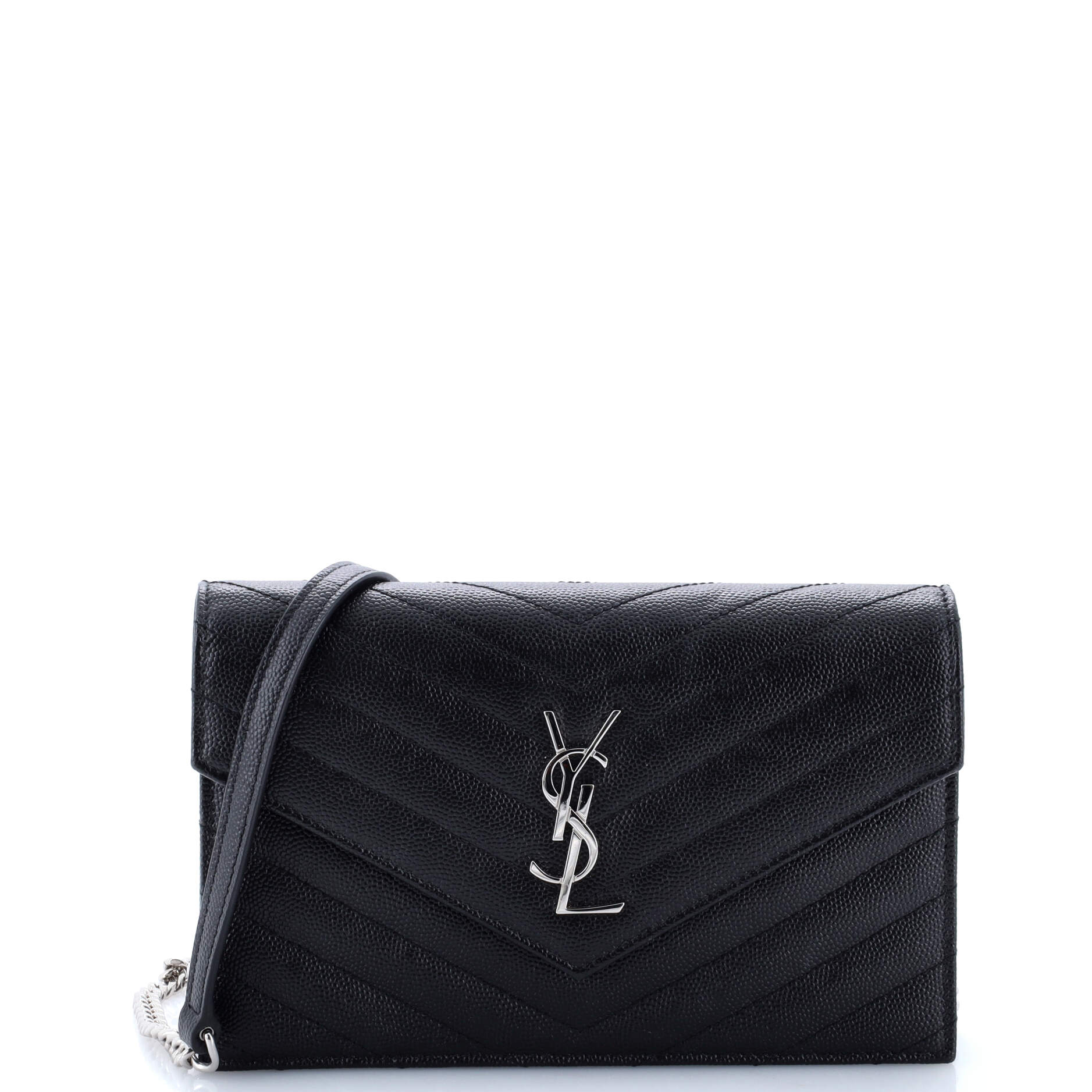 YSL Saint Laurent Saint Laurent Trending Classic Wallet On Chain Leather Matelasse Crossbody Bag