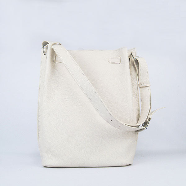 Hermes Luxury Nappa Shoulder Bag Leather Beige