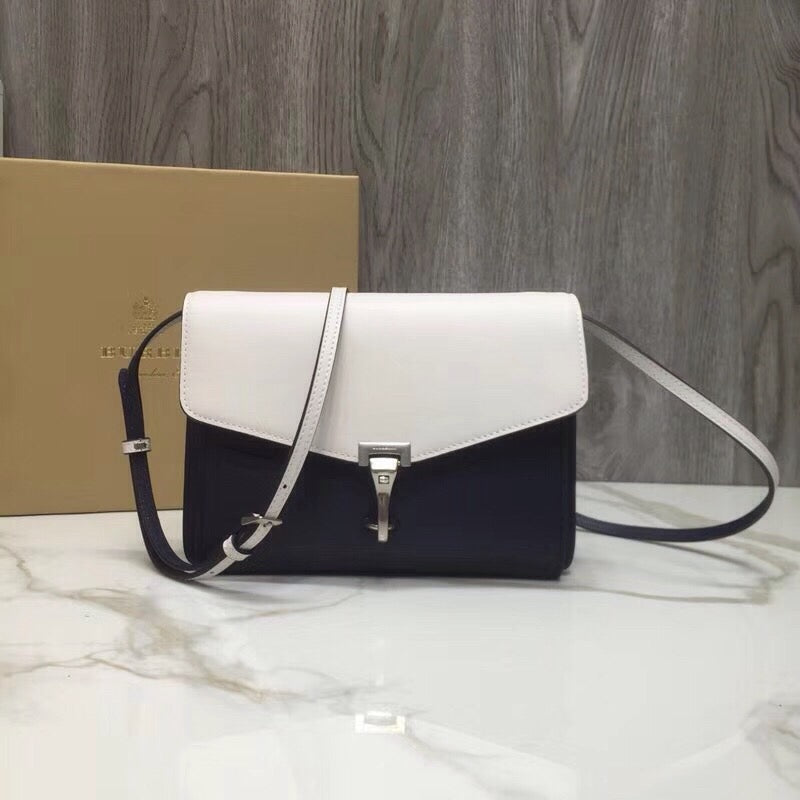 Top Quality Macken Colorblock Crossbody Bag For Black White