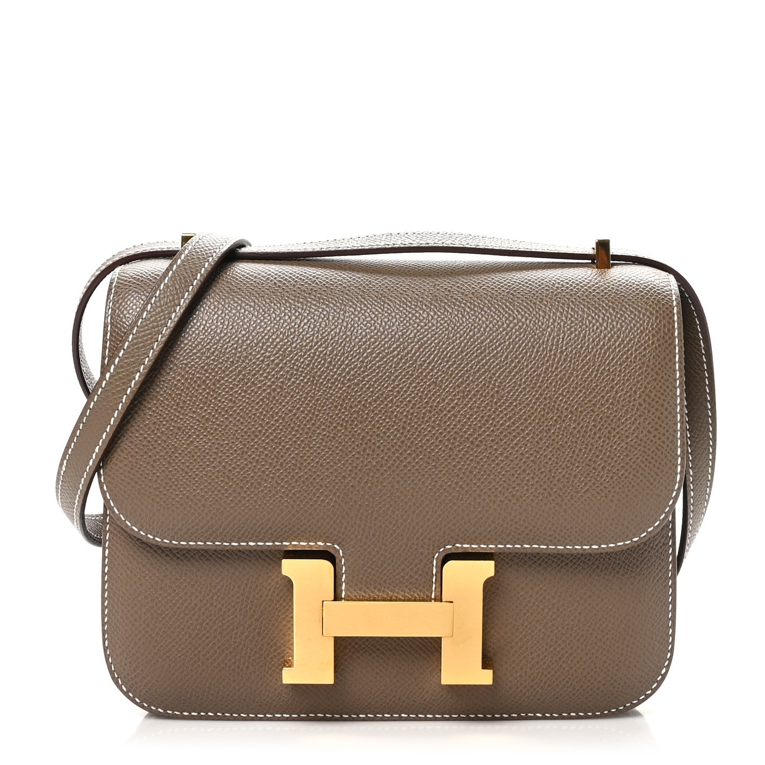 Hermes Epsom Constance Etoupe Handbag Travel Bag