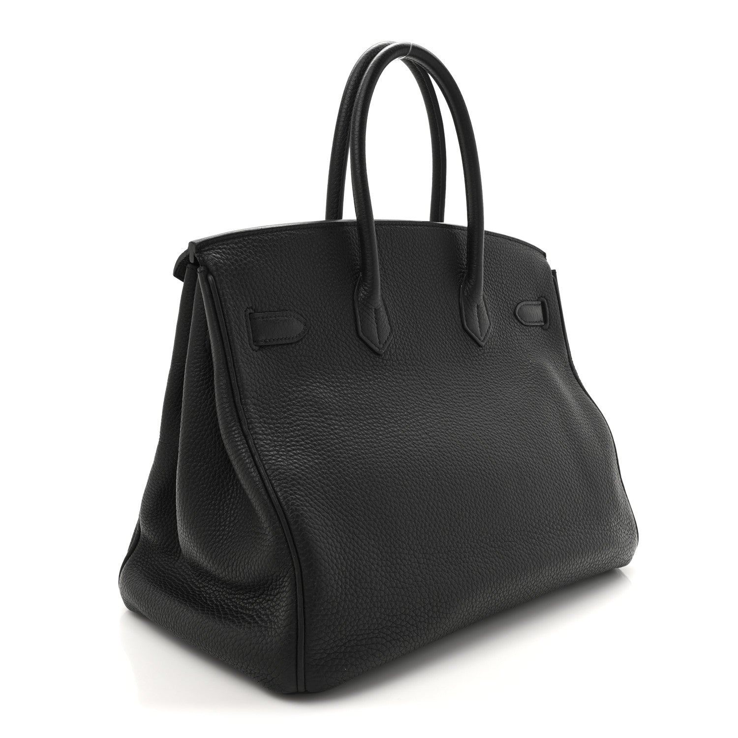 Hermes Togo Birkin Handbag Black Travel Bag 35 Black 1758413