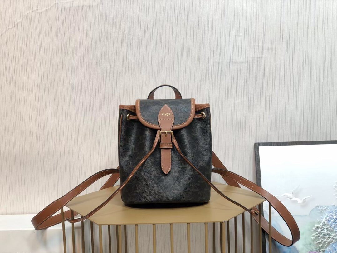 Top Quality Backpack Folco In Triomphe For Canvas Tan