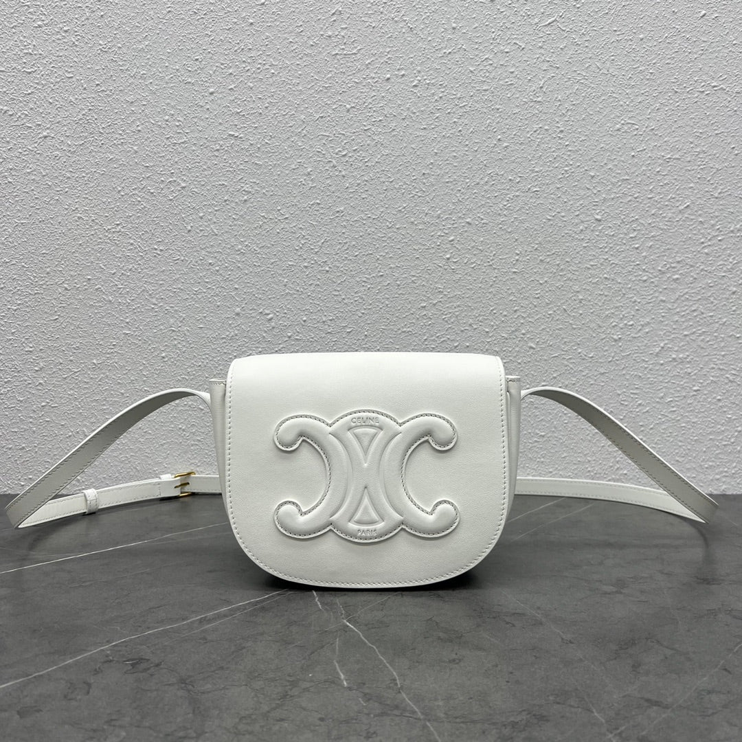 Top Quality Folco Cuir Triomphe For Women White Travel Bag 198263Du301Bc 9947