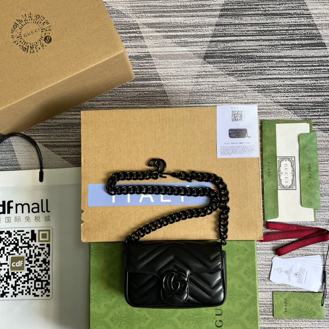 gg Marmont Super , ’s Black Mini Bag