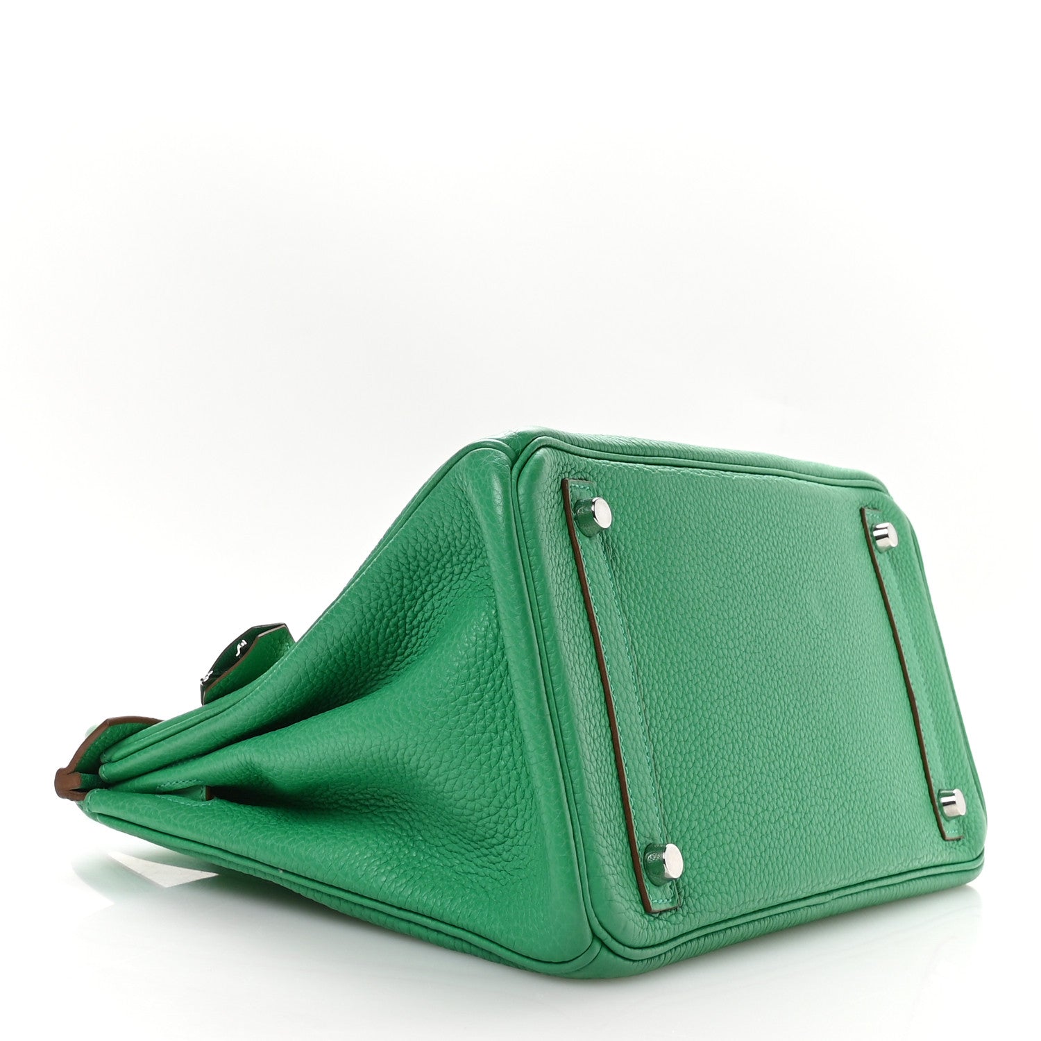 Hermes Taurillon Clemence Birkin Menthe Handbag Travel Bag 30 Menthe 1766334