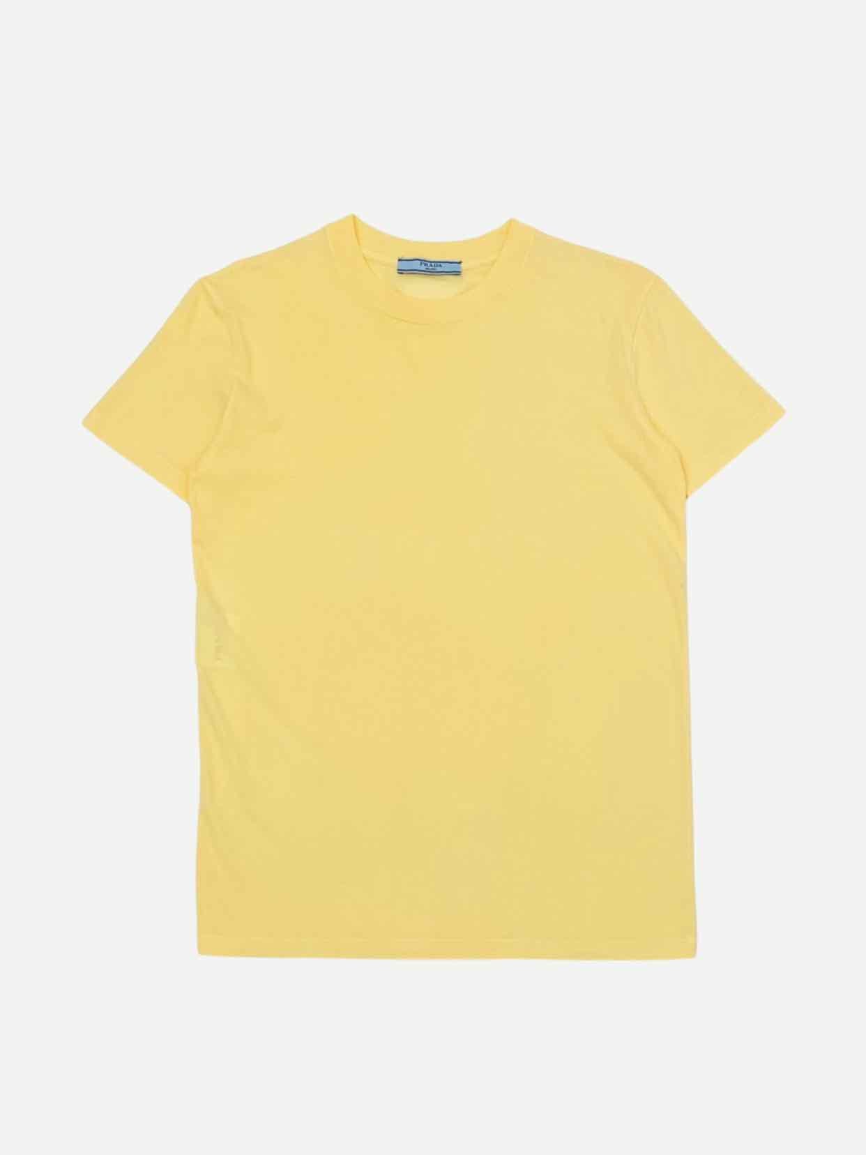 Prada Round Neck -shirt Yellow Handbag