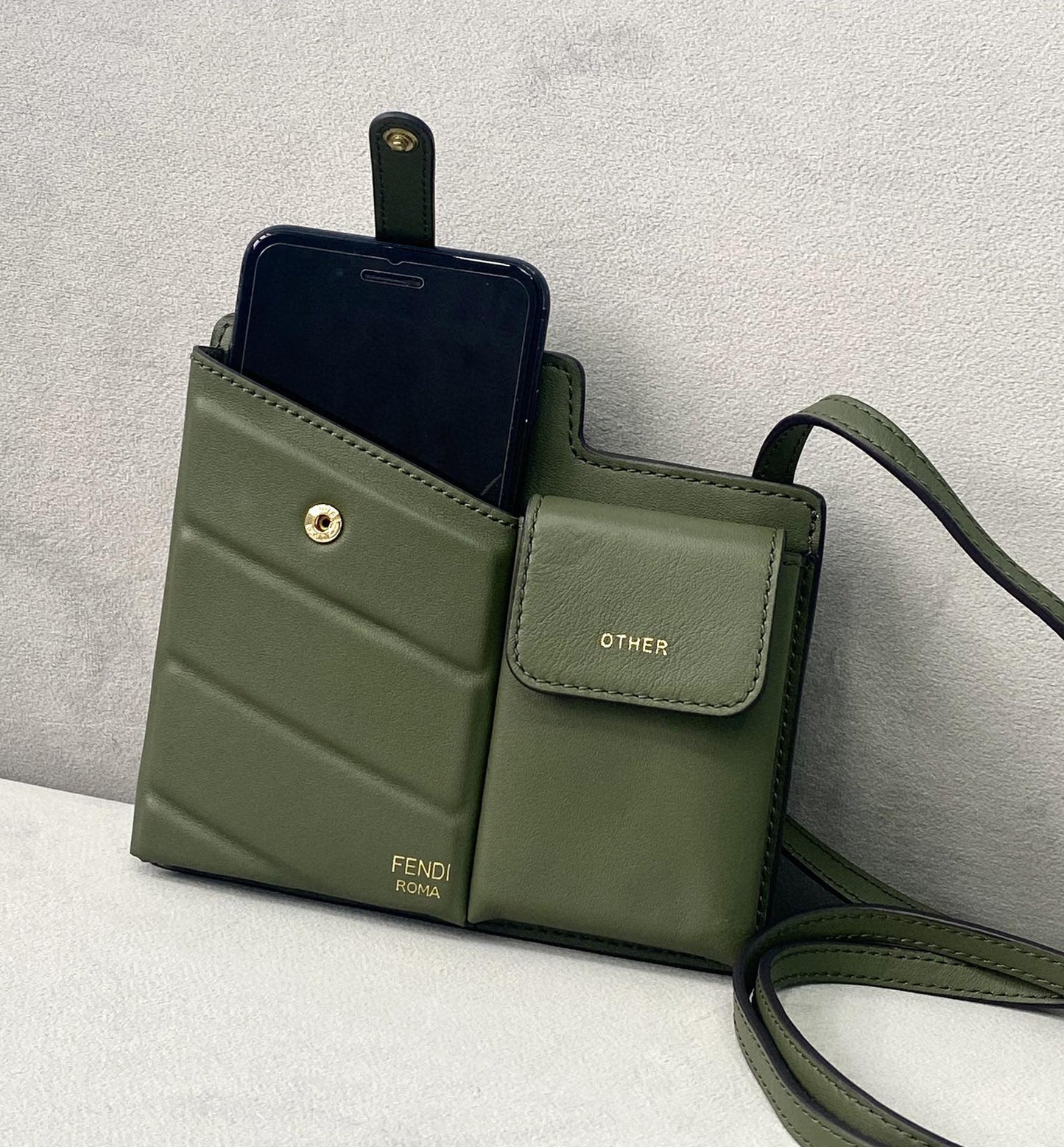Fi Bustine Pockets Olive Bag For Woman Mini Travel Bag